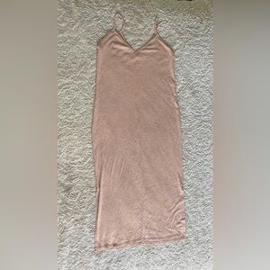 Bershka long slip dress with slits. Perfect for spring and summer weather